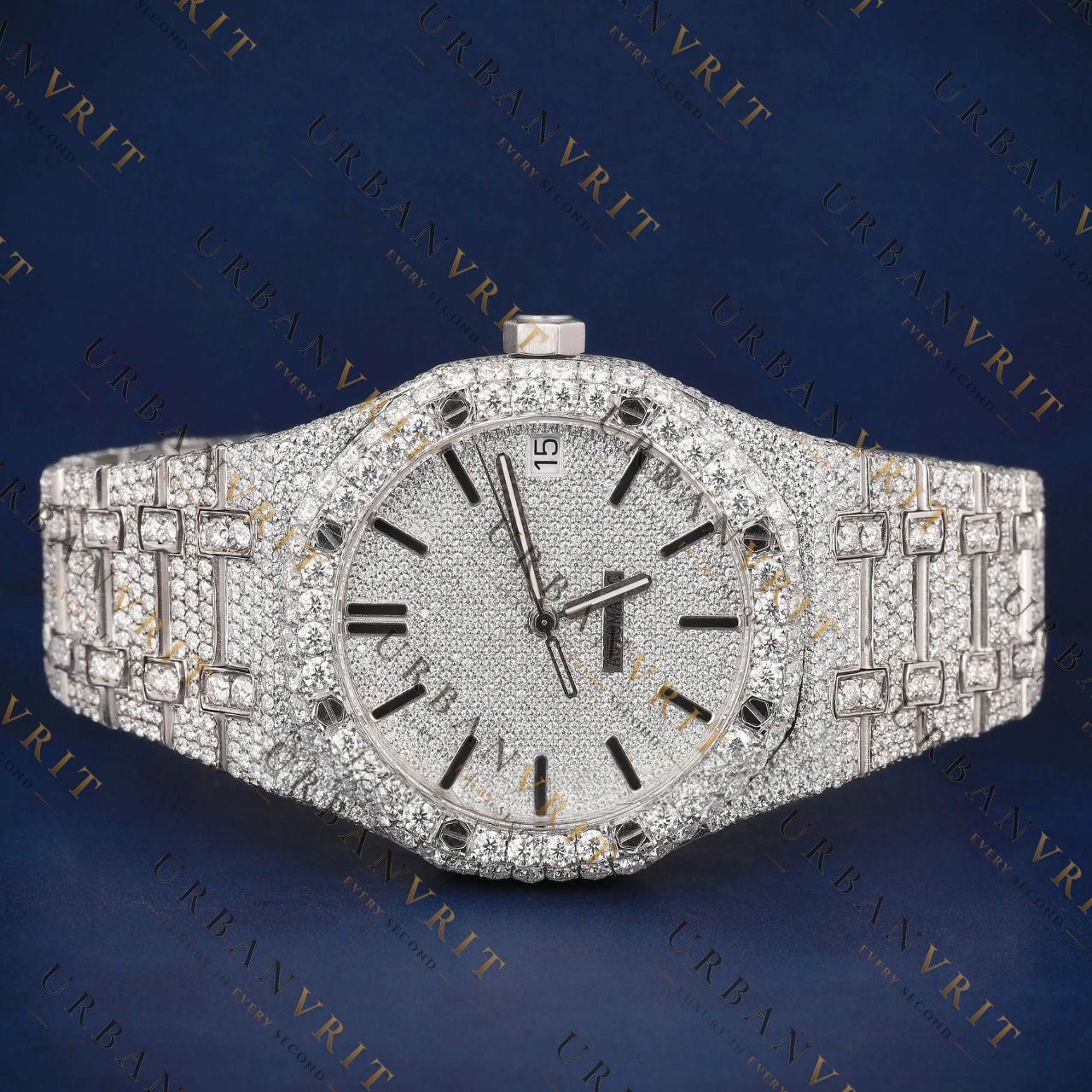 Luxury Royal Oak VVS1 D Color Moissanite Watch