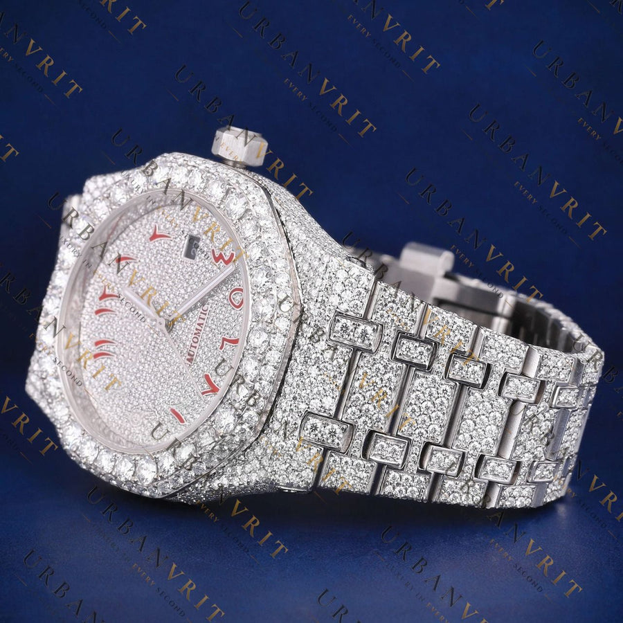 Arabic Dial VVS1 D Color Moissanite Watch
