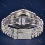 Blue Roman Numeral VVS1 D Color Moissanite Watch