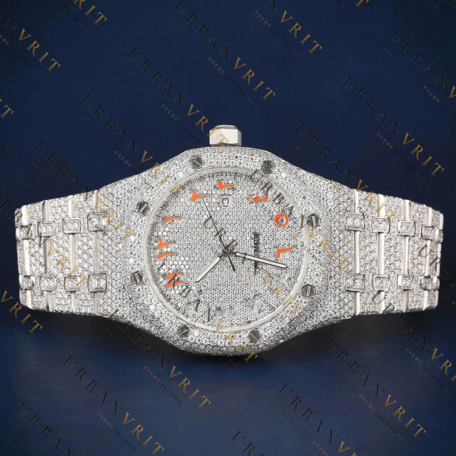 Arabic Numeral Royal VVS1 D Color Moissanite Watch