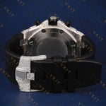 Fully Iced Out Chronograph VVS1 D Color Moissanite Watch