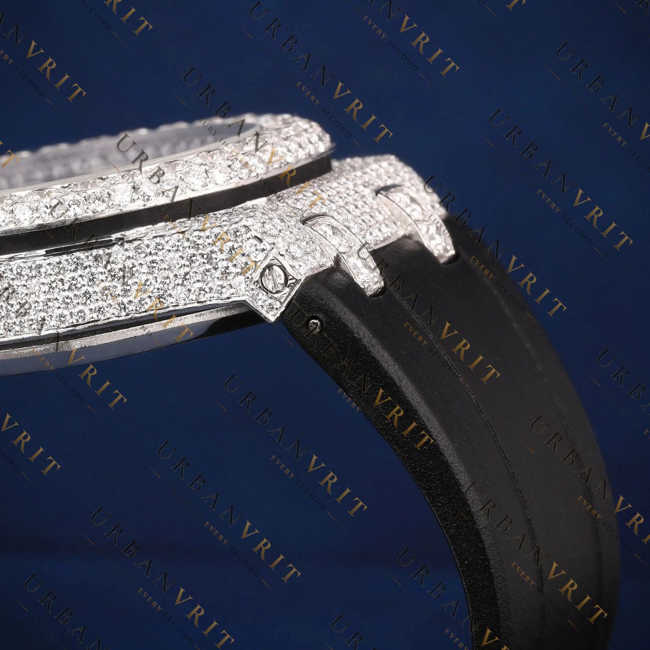 Fully Iced Out Chronograph VVS1 D Color Moissanite Watch