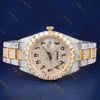 Two Tone Arabic Dial VVS1 D Color Moissanite Watch