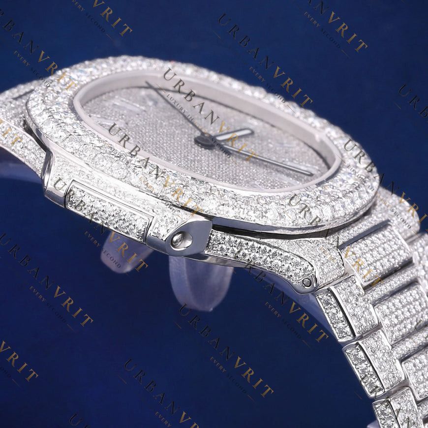 Silver VVS1 D Color Moissanite Watch