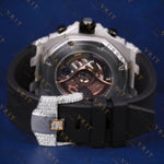 Two Tone Chronograph VVS1 D Color Moissanite Watch