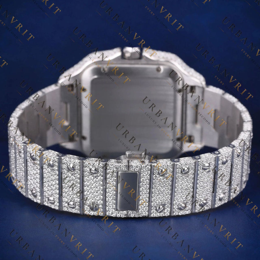 Two Tone Rainbow VVS1 D Color Moissanite Watch