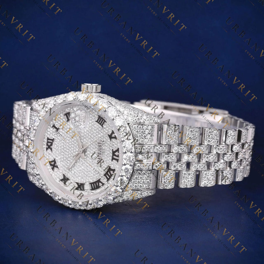 Luxury Date just VVS1 D Color Moissanite Watch