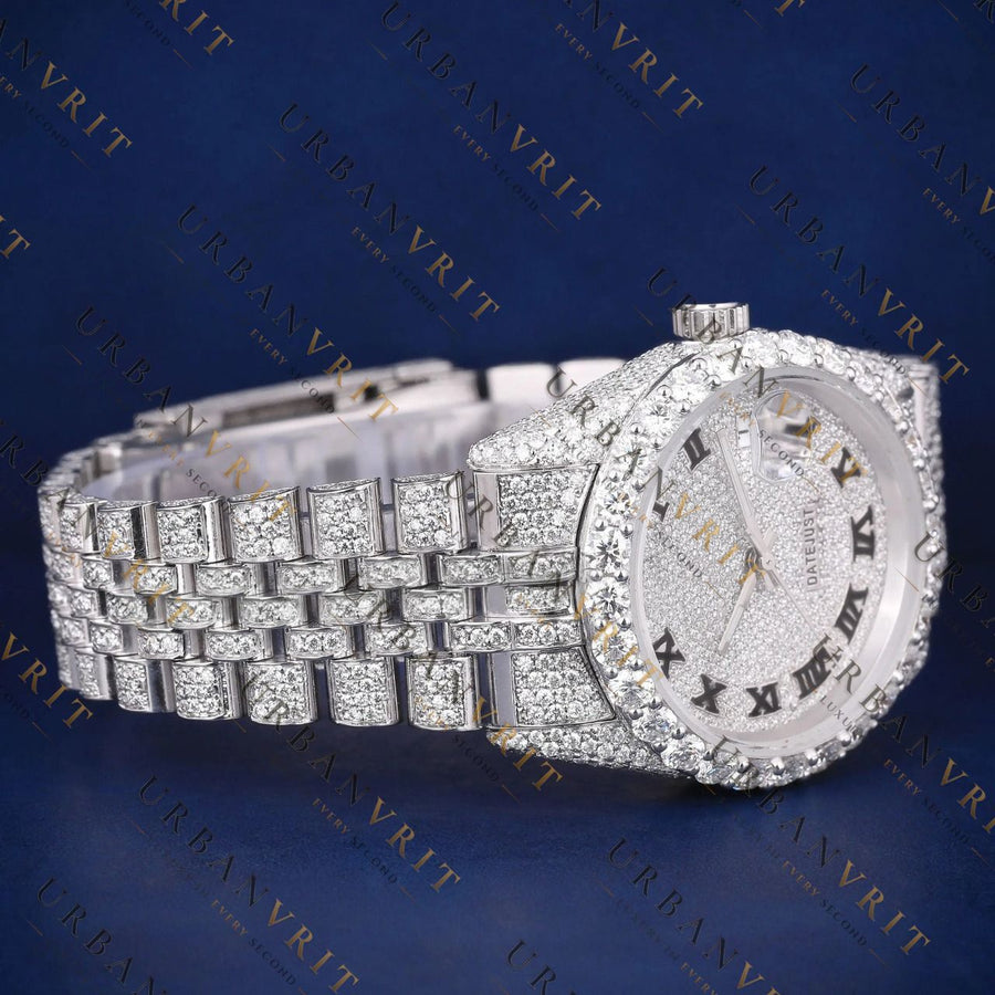 Luxury Date just VVS1 D Color Moissanite Watch