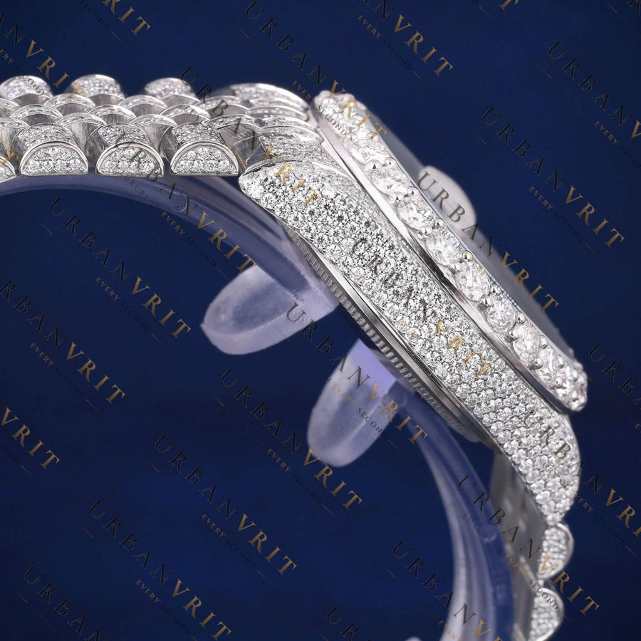 Luxury Date just VVS1 D Color Moissanite Watch