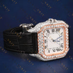 Luxury Santos VVS1 D Color Moissanite Watch