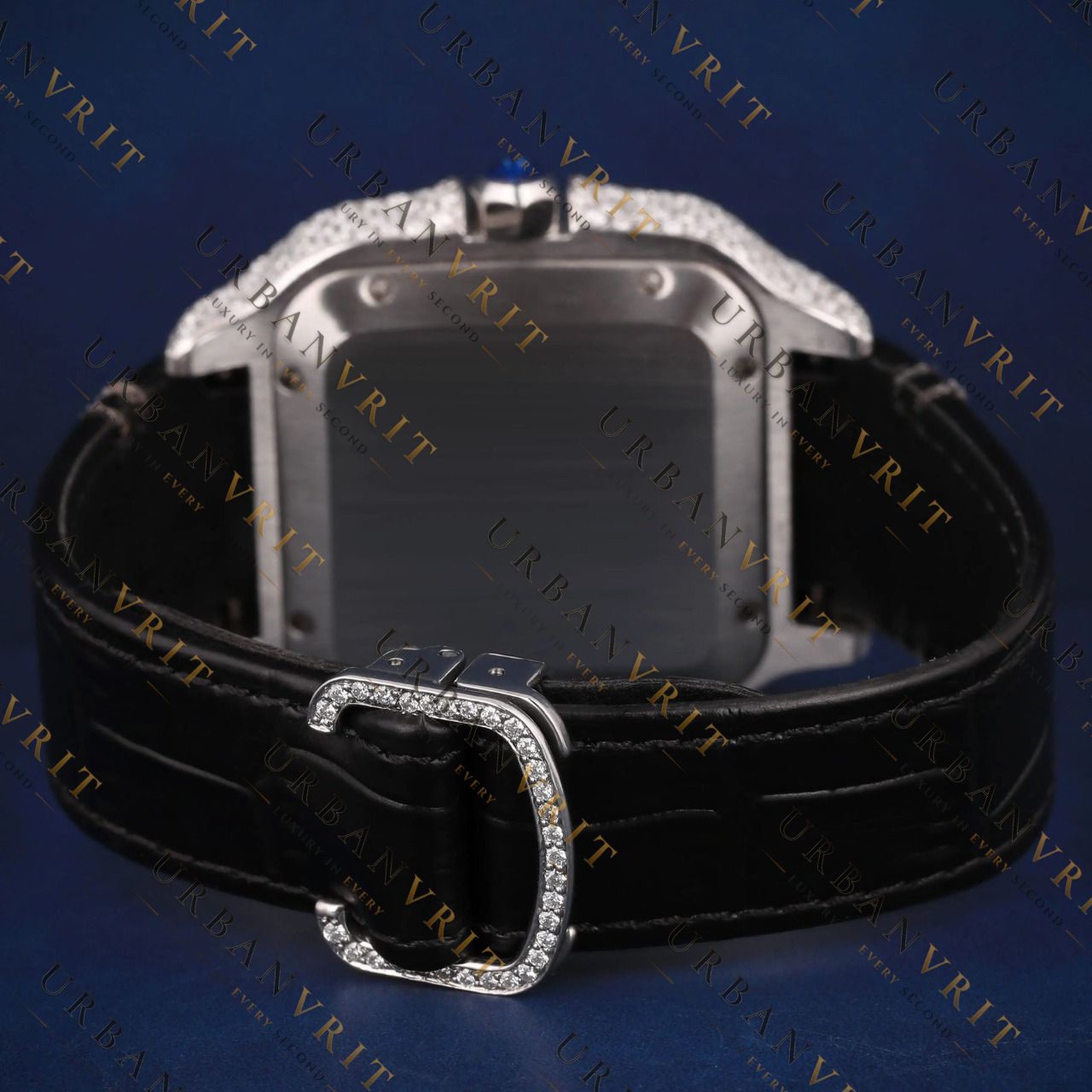 Luxury Santos VVS1 D Color Moissanite Watch
