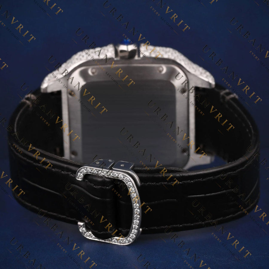 Luxury Santos VVS1 D Color Moissanite Watch