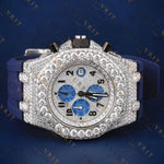Luxury Chronograph VVS1 D Color Moissanite Watch