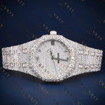 Classic Round VVS1 D Color Moissanite Watch