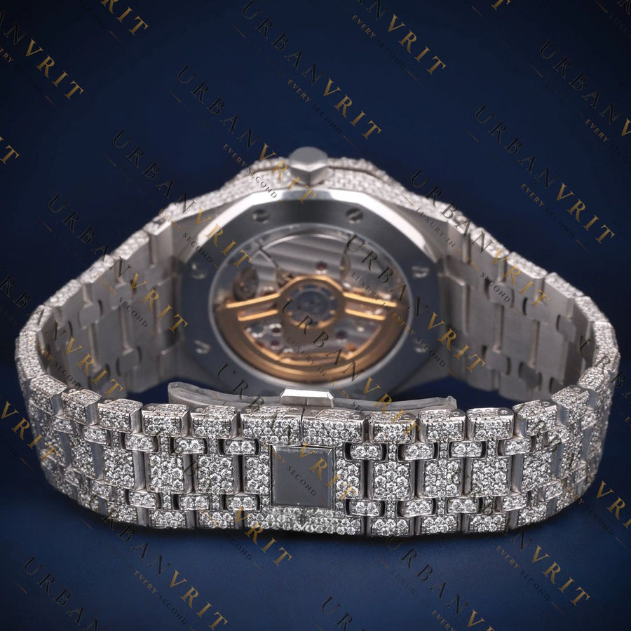 Classic Round VVS1 D Color Moissanite Watch