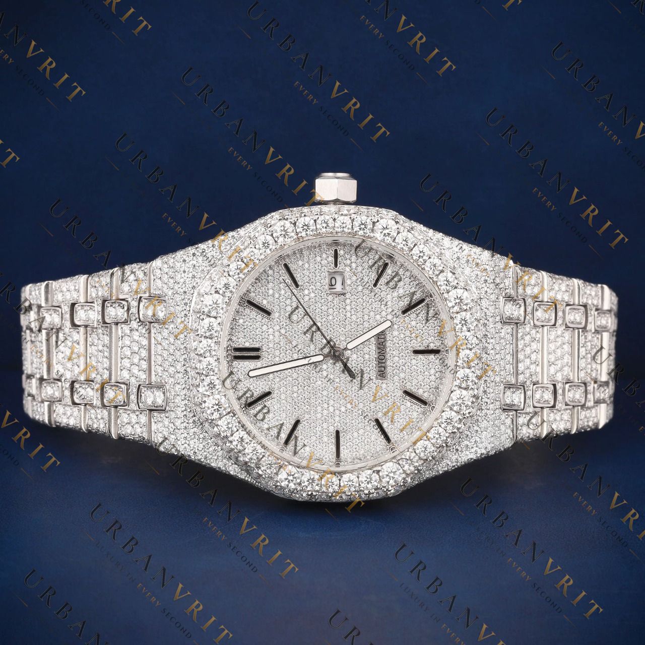 Classic Round VVS1 D Color  Moissanite Watch