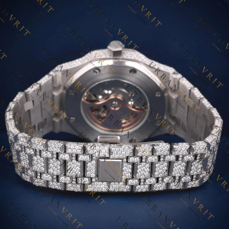 Arabic Bezel VVS1 D Color  Moissanite Watch