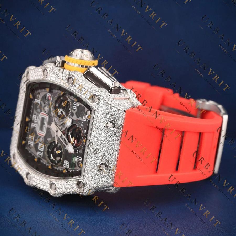 Skeleton Chronograph VVS1 D Colour Moissanite Watch