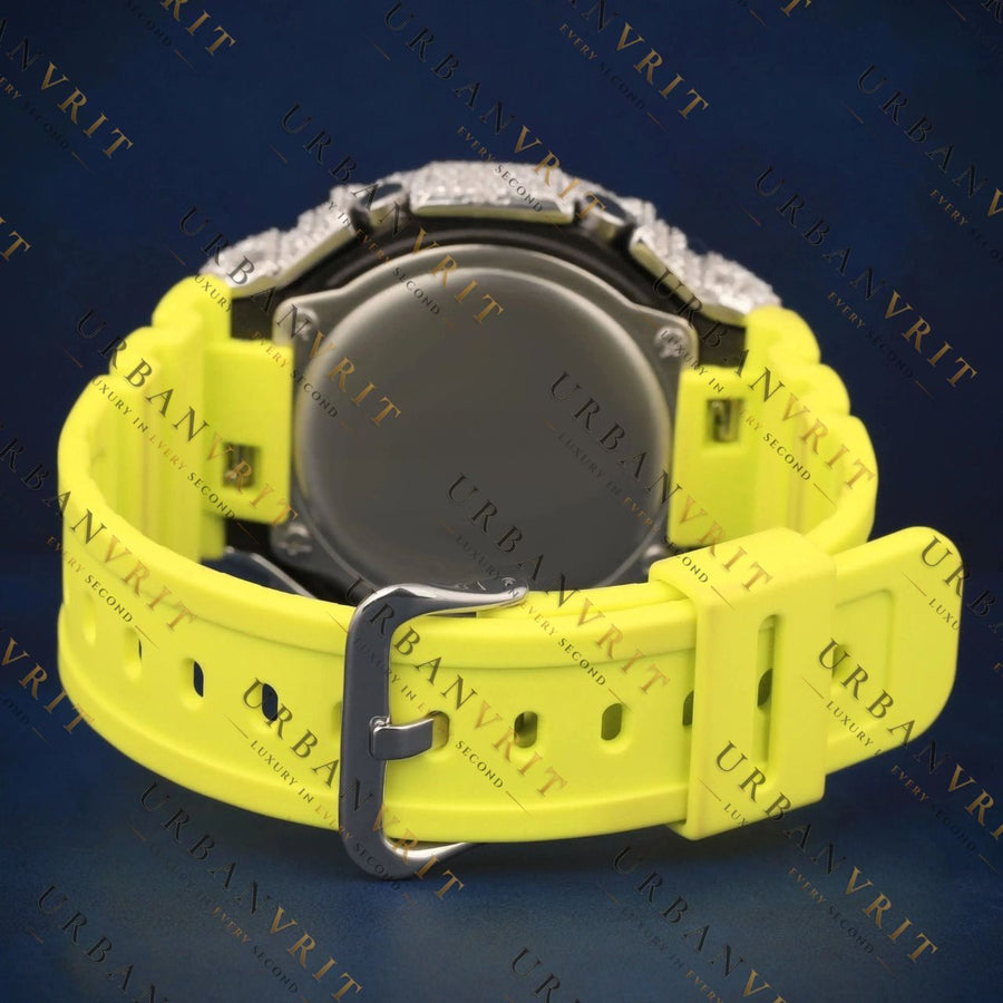 Yellow G Shock VVS1 D Color Moissanite Watch