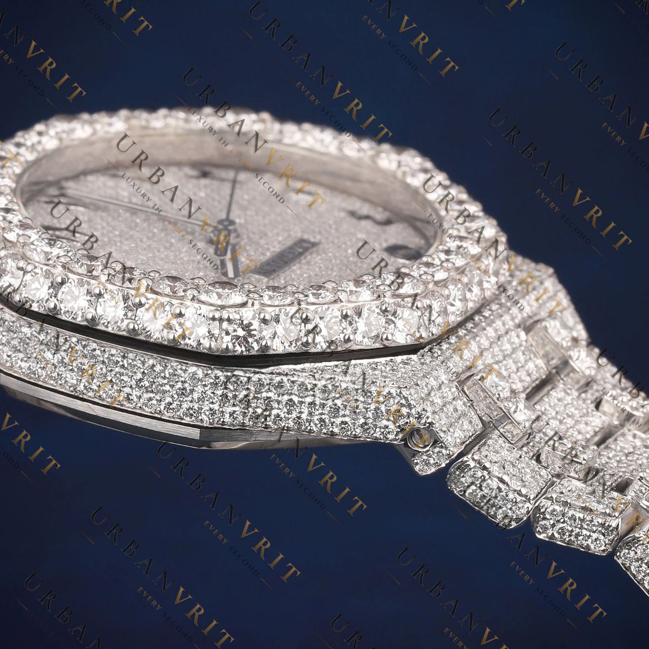 Arabic Numeral VVS1 D Color Moissanite Watch