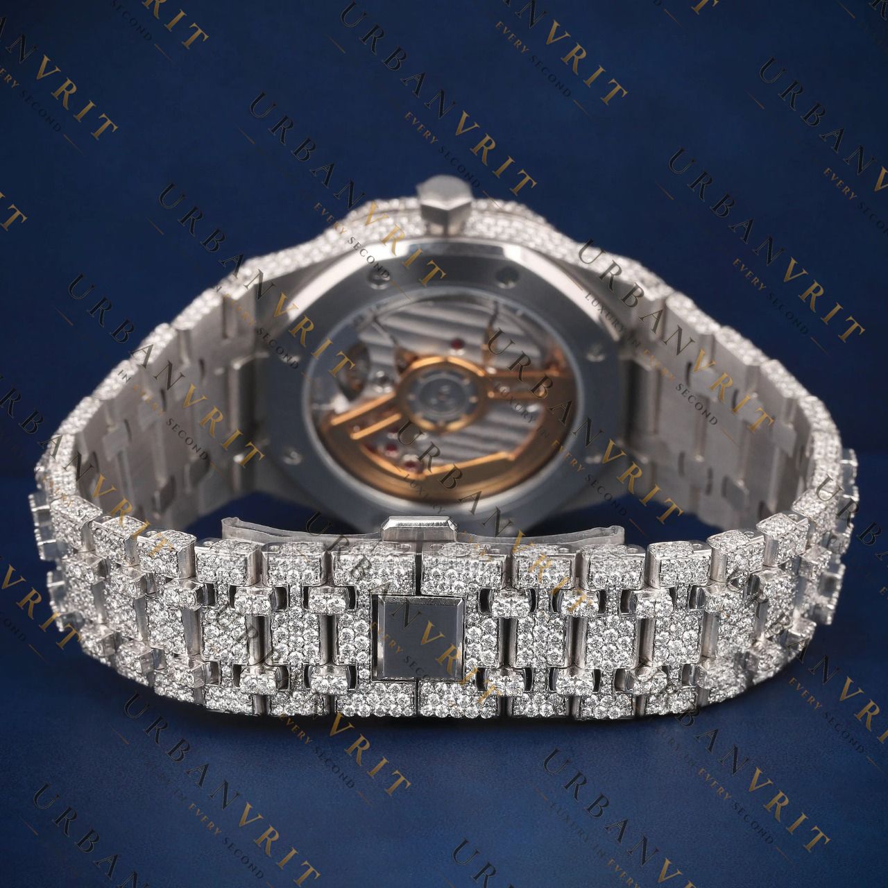 Arabic Numeral VVS1 D Color Moissanite Watch
