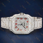 Iced Out Square VVS1 D Color Moissanite Watch