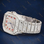 Iced Out Square VVS1 D Color Moissanite Watch