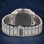 Iced Out Square VVS1 D Color Moissanite Watch
