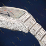 Iced Out Square VVS1 D Color Moissanite Watch