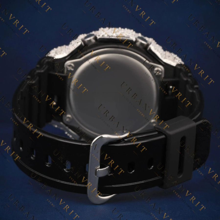 Gold Dial G Shock VVS1 D Color Moissanite Watch