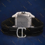 Square Roman Dial VVS1 D Color Moissanite Watch