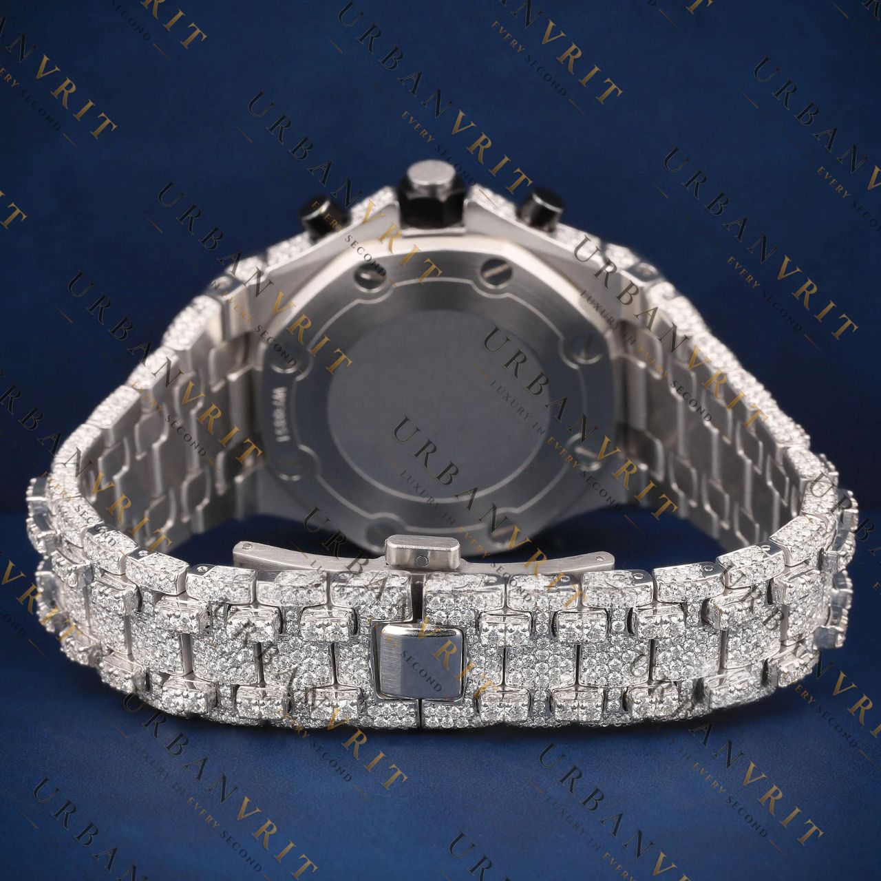 Iced Out Chronograph VVS1 D Color Moissanite Watch