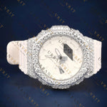 White G Shock VVS1 D Color Moissanite Watch
