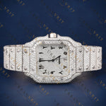 Arabic Dial Square VVS1 D Color Moissanite Watch