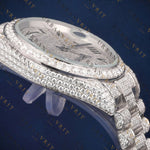 Day-Date Roman VVS1 D Color Moissanite Watch