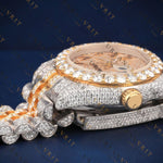 Two Tone Arabic VVS1 D Color Moissanite Watch