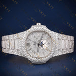 Moonphase Calendar VVS1 D Color Moissanite Watch