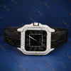 Black Dial Square VVS1 D Color Moissanite Watch