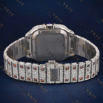 Rose Gold Roman Dial VVS1 D Color Moissanite Watch