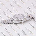 Silver Day-Date VVS1 D Color Moissanite Watch