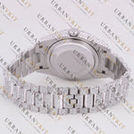 Silver Day-Date VVS1 D Color Moissanite Watch