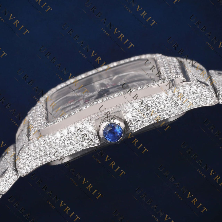 Skeleton Dial VVS1 D Color Moissanite Watch