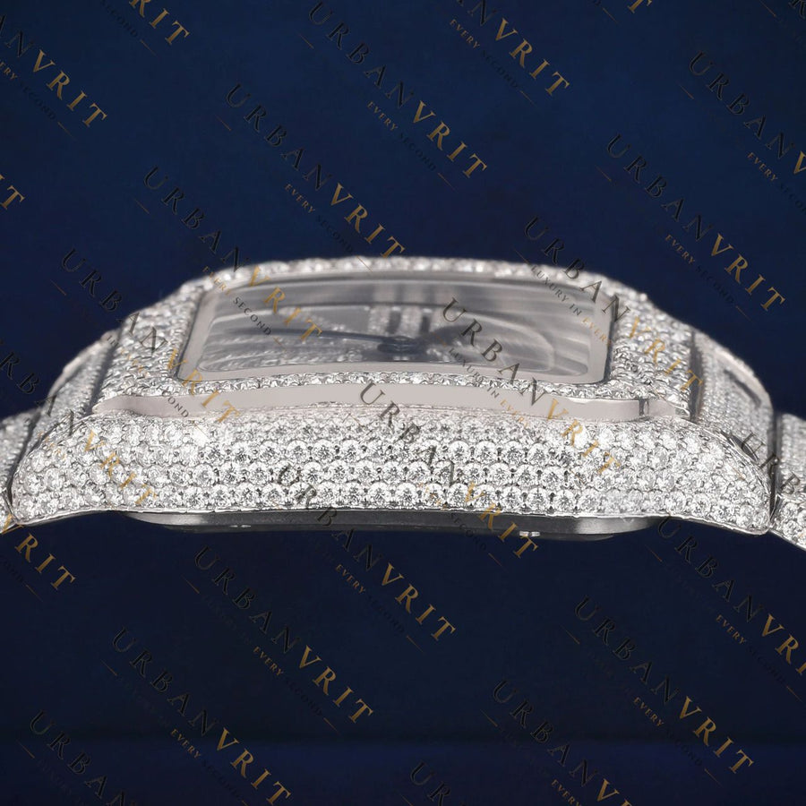 Skeleton Dial VVS1 D Color Moissanite Watch
