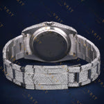 Pink Arabic Dial VVS1 D Color Moissanite Watch