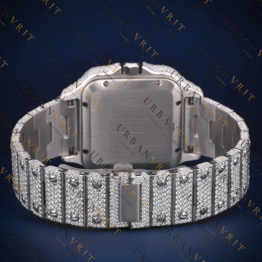 Square Arabic VVS1 D Color Moissanite Watch
