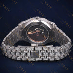 Pink Index Dial VVS1 D Color Moissanite Watch