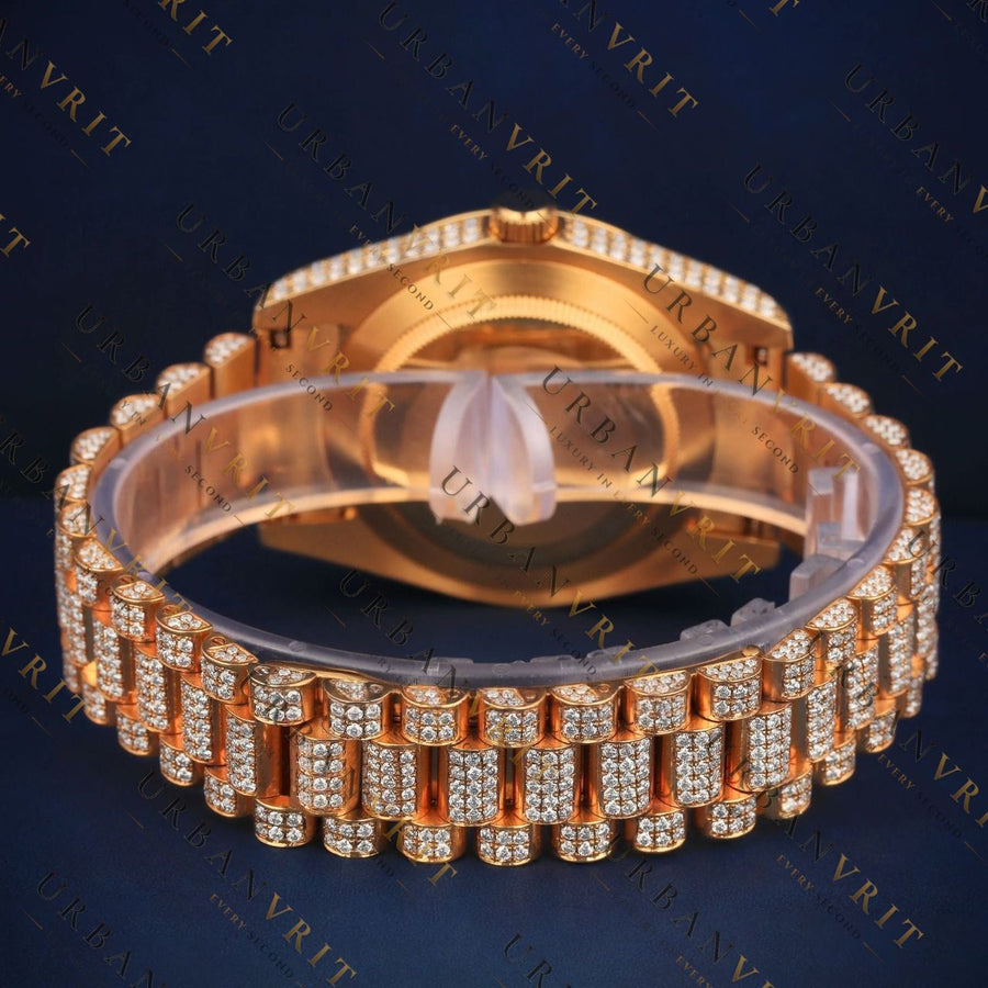 Arabic Day-Date VVS1 D Color Moissanite Watch