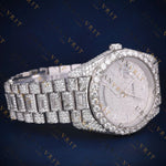 White Gold Day-Date VVS1 D Color Moissanite Watch
