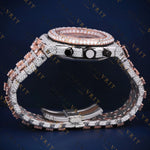 Two-Tone Chronograph VVS1 D Color Moissanite Watch