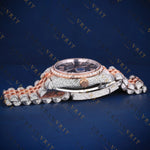 Two-Tone Dial VVS1 D Color Moissanite Watch